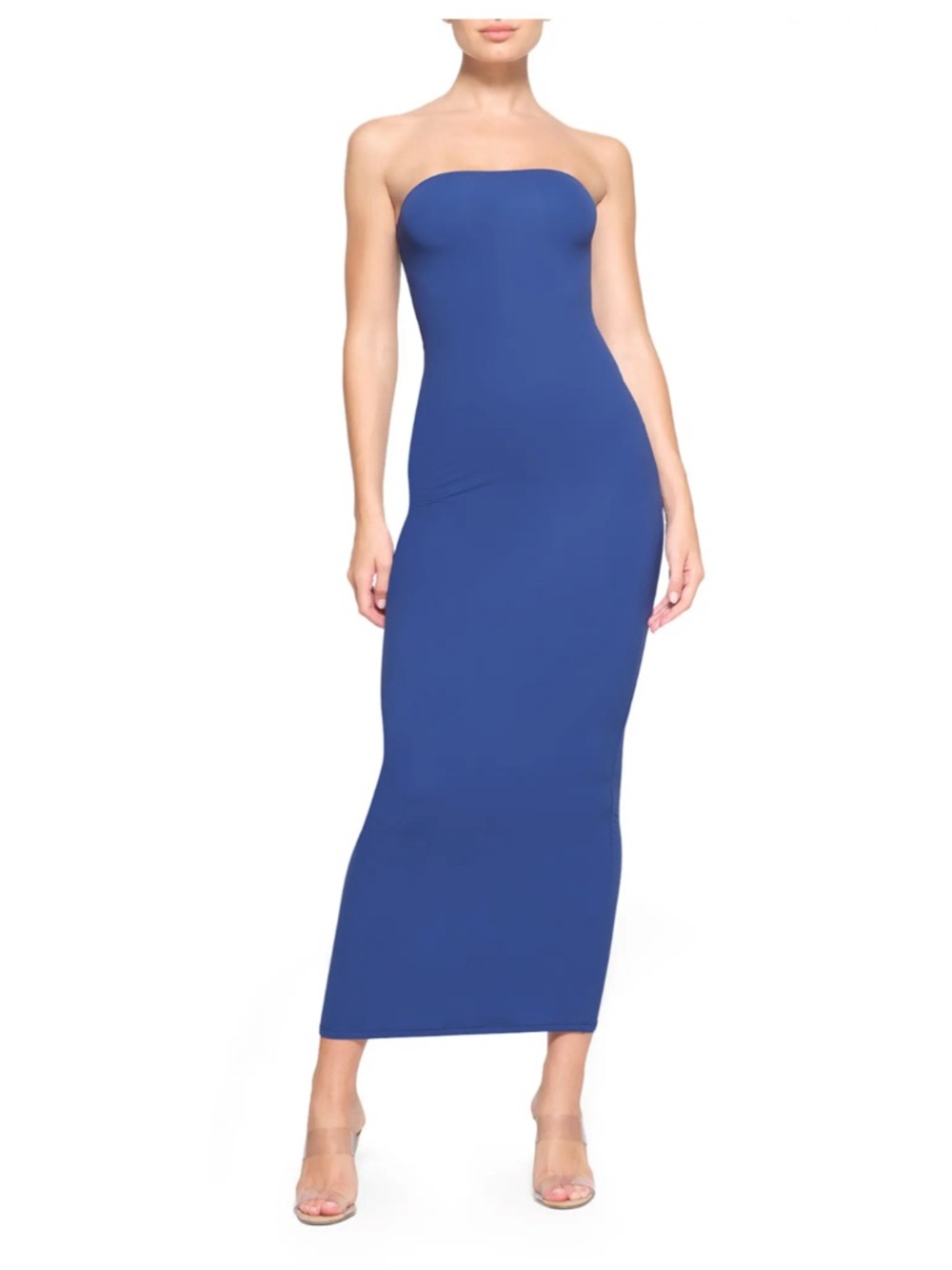 SKIMS Royal Blue Fits Everybody Strapless Body-Con Dress